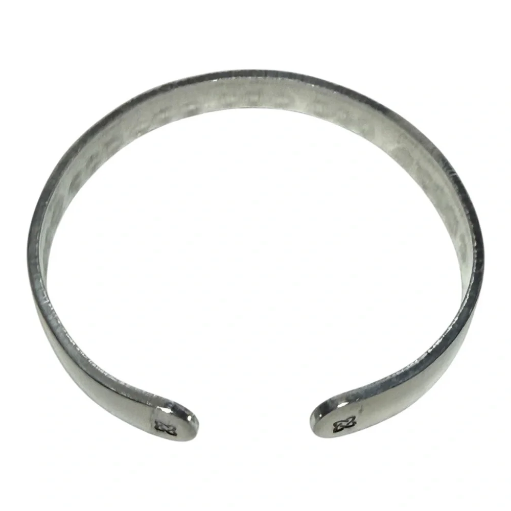 Handmade motivational Celtic silver‎ adjustable hypoallergenic cuff bracelet